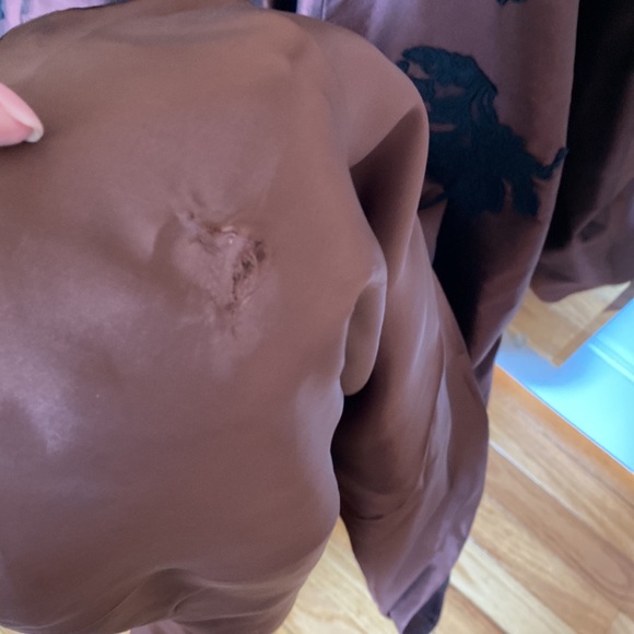 Beautiful long couture gown, 100% silk - Picture 3 of 4